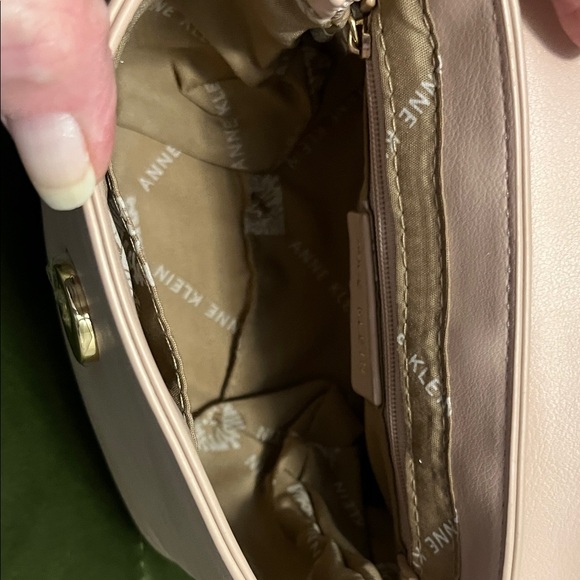 Anne Klein Blush Mini Bag with Floral Handle - Picture 7 of 9